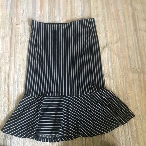 Peplum Skirt with stripes